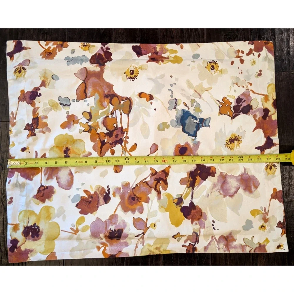 Isaac Mizrahi Home Abstract Orchids Pillow Sham Standard Queen Watercolor Floral